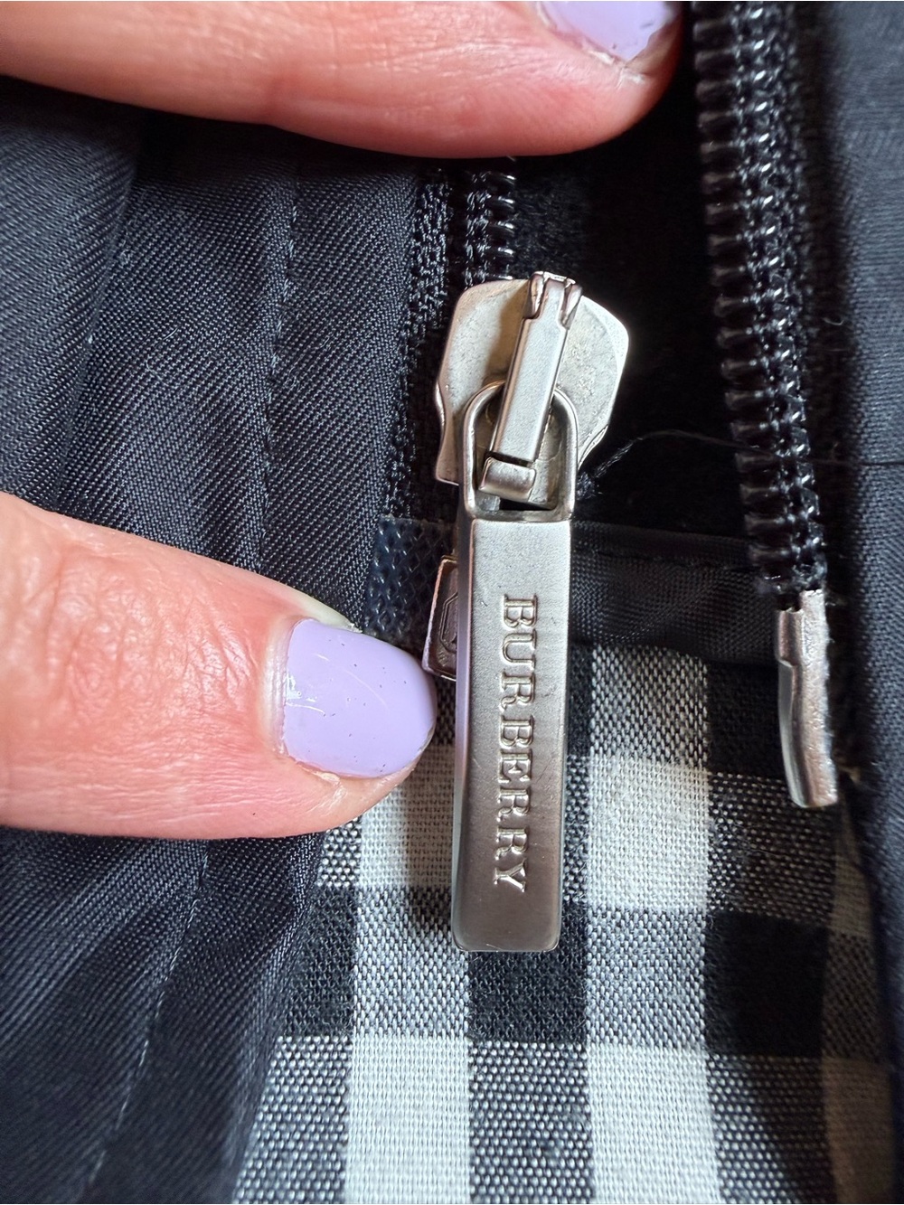 BURBERRY Nova check insulated removable lining hooded black raincoat size 8 - Picture 14 of 16